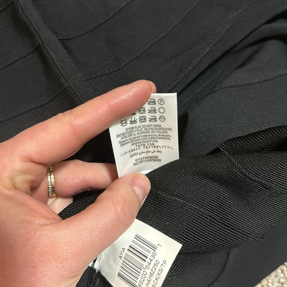 HERVE LEGER Women's Ayia Studded Mini Dress Size XS in Black - Picture 11 of 11